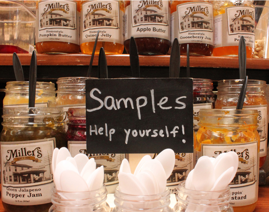 Locally Made Food Shop Samples