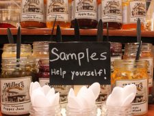 Locally Made Food Shop offers Samples