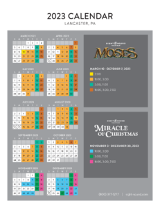 Sight & Sound Calendar for 2023
