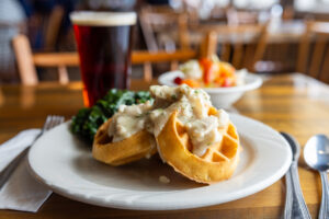 Anna's Chicken and Waffles at Miller's Smorgasbord