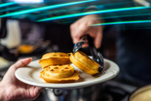 Anna's Chicken and Waffles at Miller's Smorgasbord
