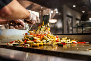 Veggies Grilled Fresh at Miller's Smorgasbord
