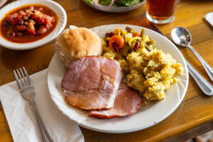 Ham from the Carving Station at Miller's Smorgasbord
