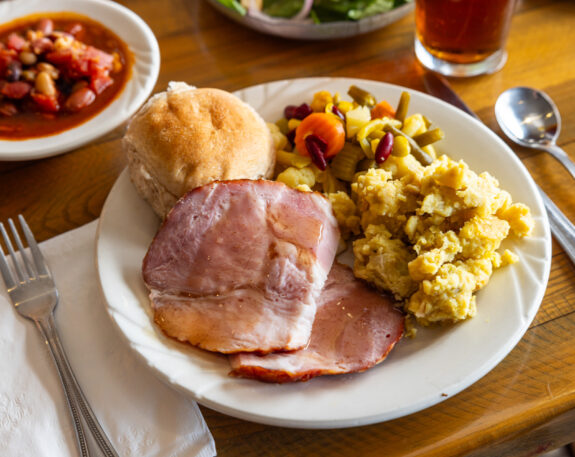 Ham from the Carving Station at Miller's Smorgasbord