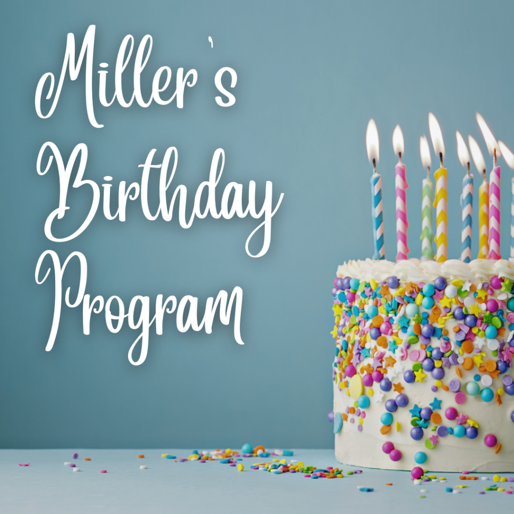 Birthday Program at Miller's Smorgasbord